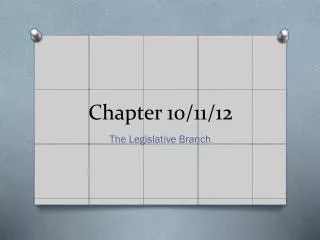 Chapter 10/11/12