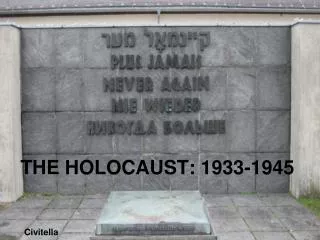 THE HOLOCAUST: 1933-1945