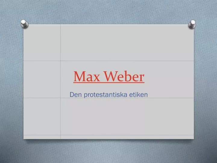 max weber