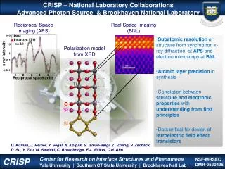 D. Kumah, J. Reiner, Y. Segal, A. Kolpak, S. Ismail-Beigi, Z . Zhang, P. Zschack,