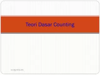 teori dasar counting