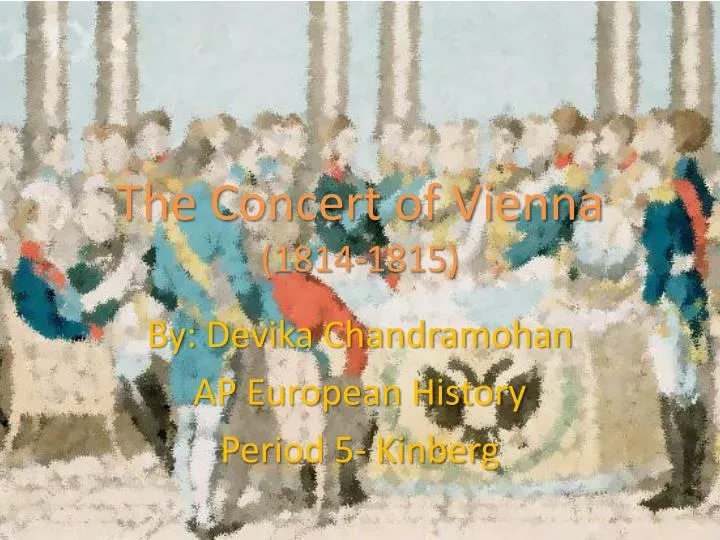 the concert of vienna 1814 1815