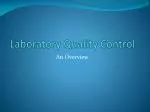 Laboratory Quality Control - slide 1