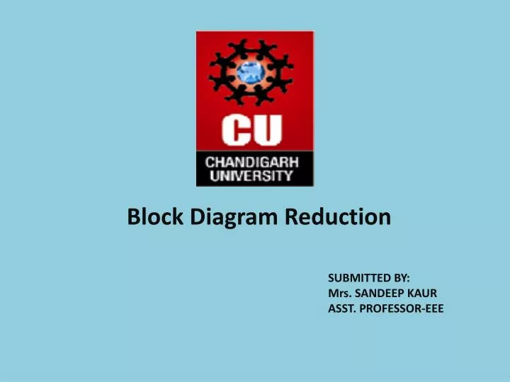 block diagram reduction
