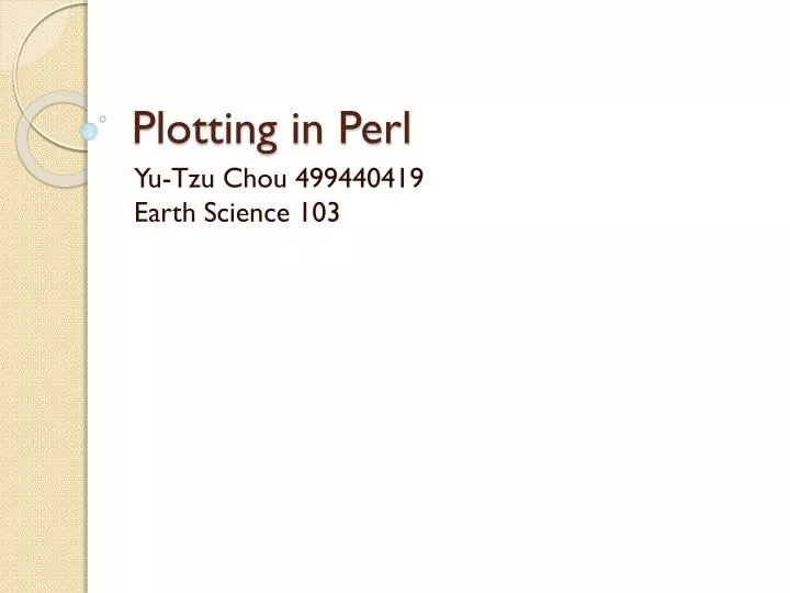 plotting in perl