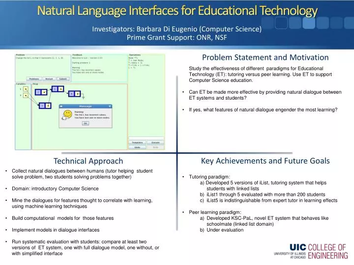 natural language interfaces for educational technology