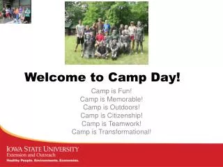 Welcome to Camp Day!