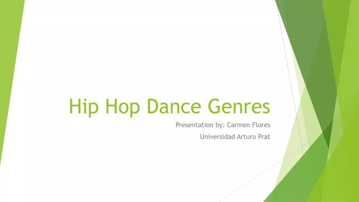 hip hop dance genres