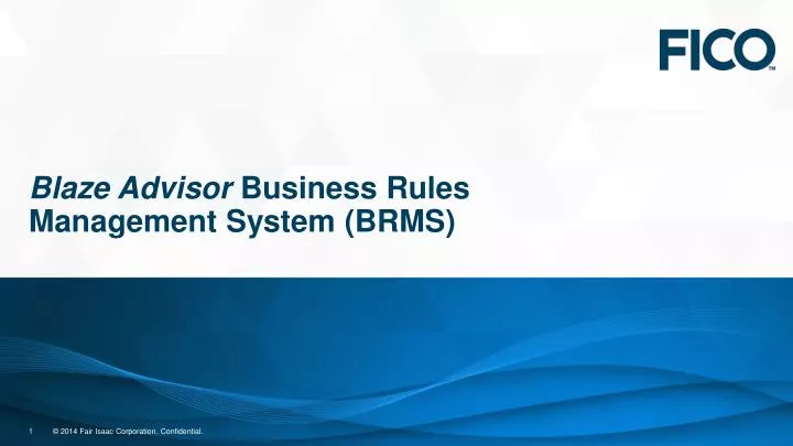 blaze advisor business rules management system brms