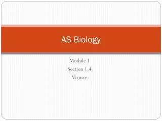 as biology