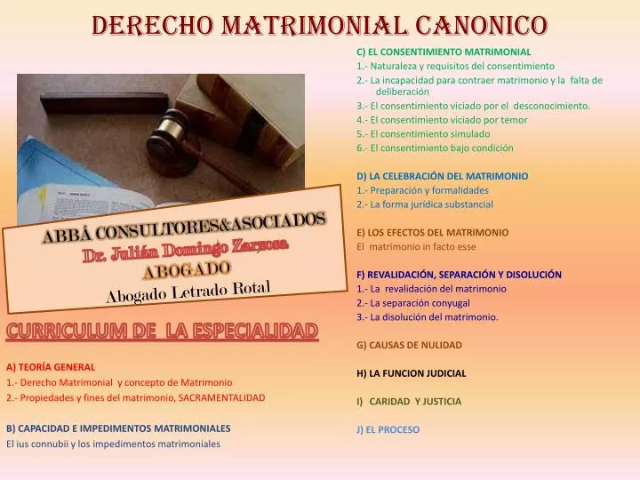 derecho matrimonial canonico