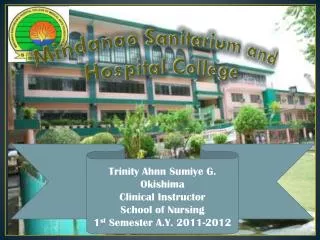 Mindanao Sanitarium and Hospital College