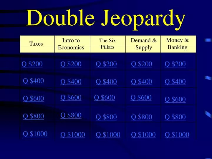 double jeopardy