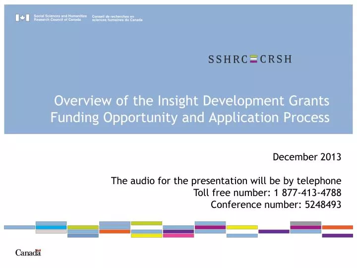 overview of the insight development grants funding o pportunity and application process