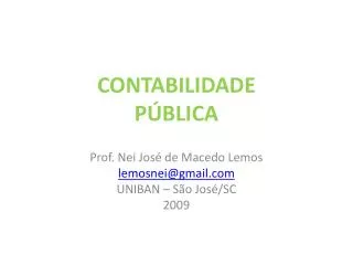 contabilidade p blica