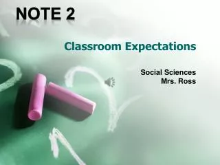 Classroom Expectations