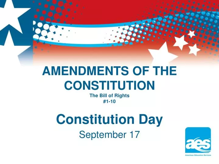 amendments of the constitution the bill of rights 1 10