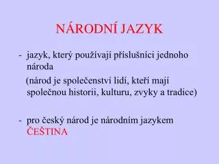 n rodn jazyk