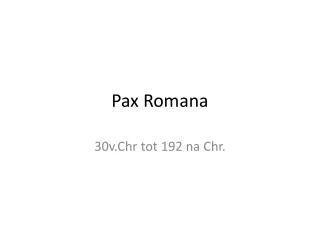 pax romana