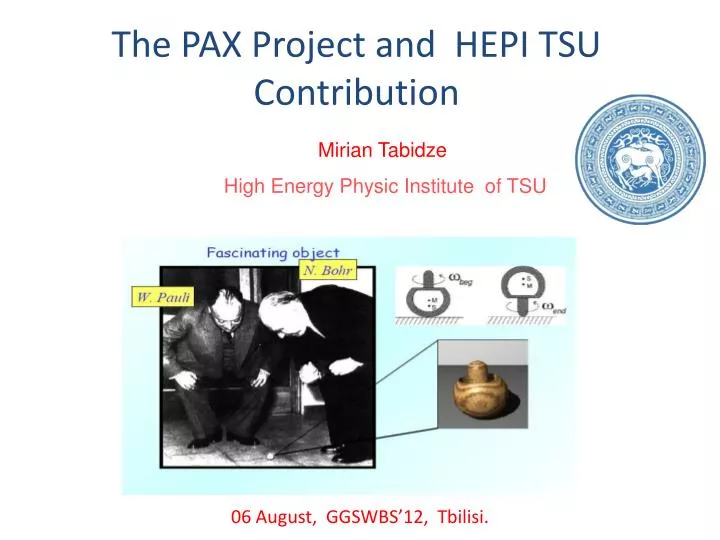 the pax project and hepi tsu contribution