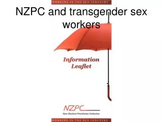 NZPC and transgender sex workers