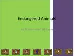 Endangered Animals - slide 1