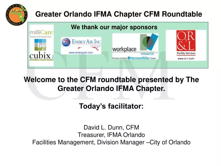 greater orlando ifma chapter cfm roundtable