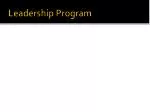 Leadership Program - slide 1