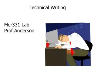 Technical Writing Mer331 Lab Prof Anderson