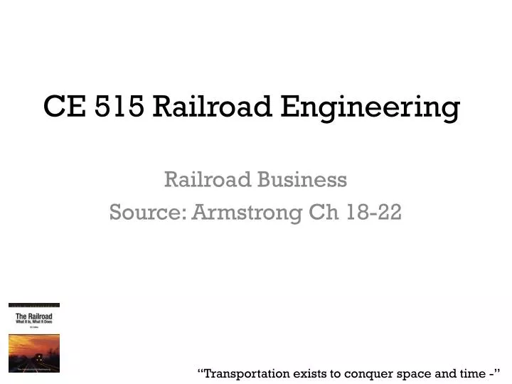 ce 515 railroad engineering