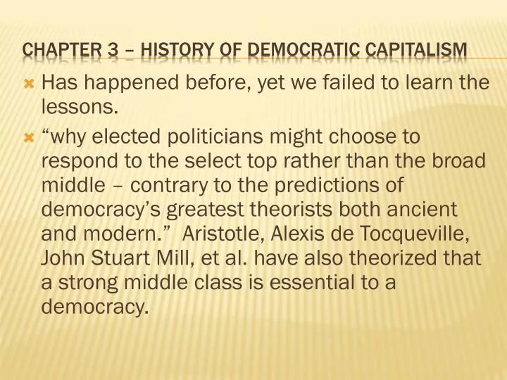 chapter 3 history of democratic capitalism
