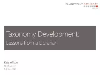 Taxonomy Development: Lessons from a Librarian