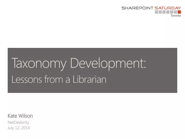 taxonomy development lessons from a librarian