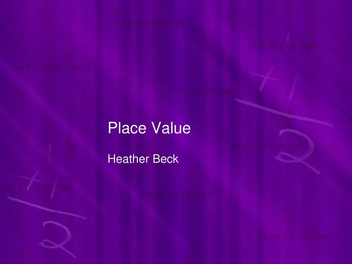 place value