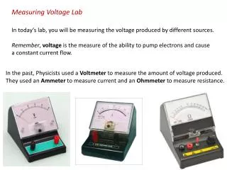 Measuring Voltage Lab