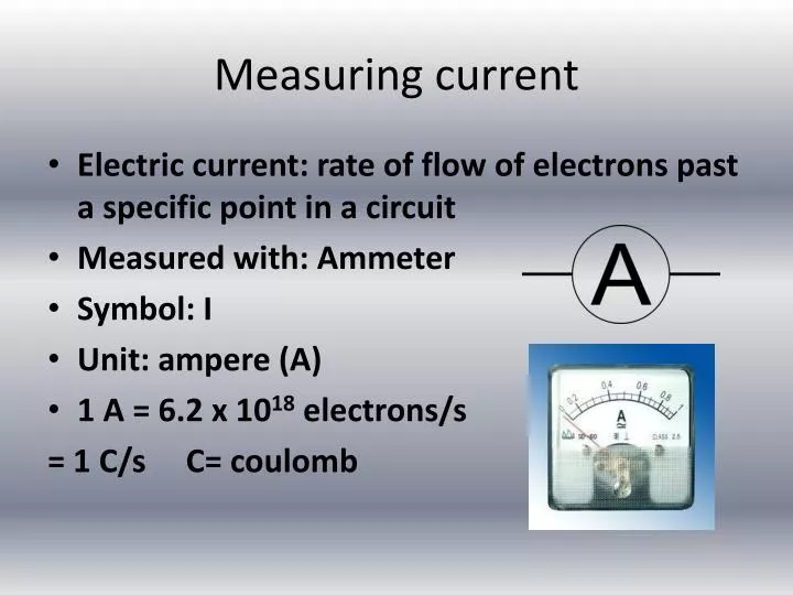 measuring current