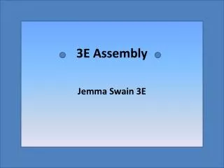 3E Assembly