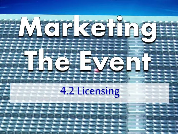 marketing the event