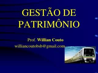 gest o de patrim nio