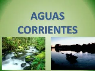 aguas corrientes