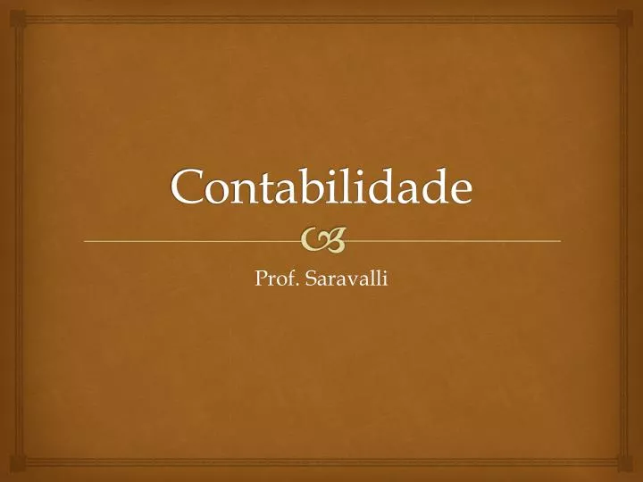 PPT - Contabilidade PowerPoint Presentation, Free Download - ID:2425812