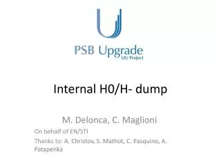 Internal H0/H- dump