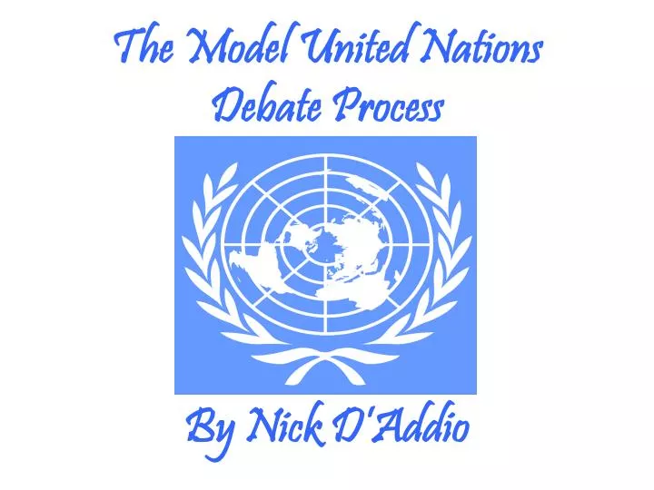 the model united nations debate process