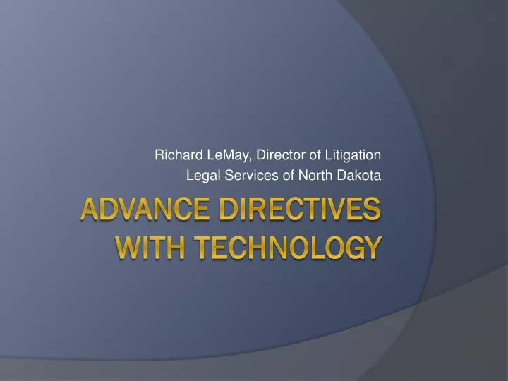 richard lemay director of litigation legal services of north dakota