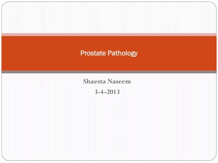 prostate pathology