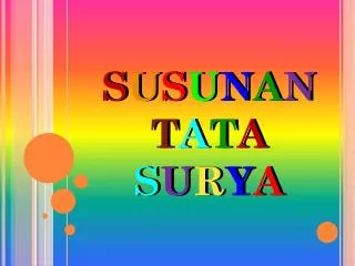 susunan tata surya