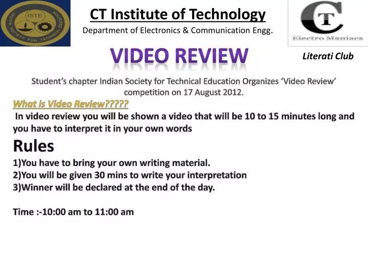 ct institute of technology department of electronics communication engg