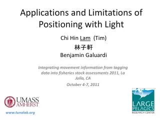 Applications and Limitations of Positioning with Light