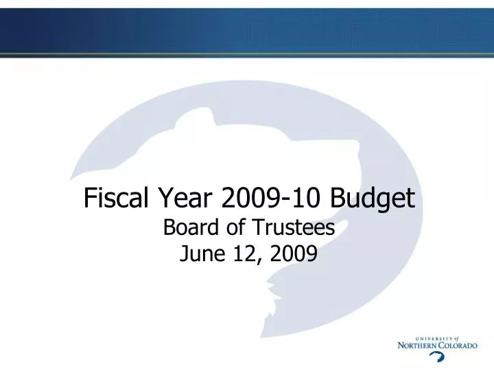 fiscal year 2009 10 budget board of trustees june 12 2009