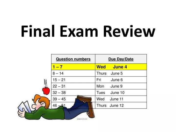 final exam review